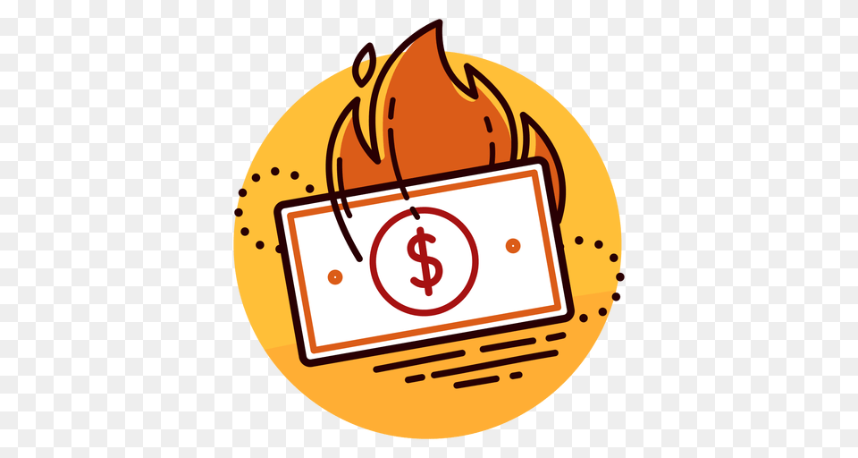 Dollar Bill Burning Icon, Food, Ketchup Png Image