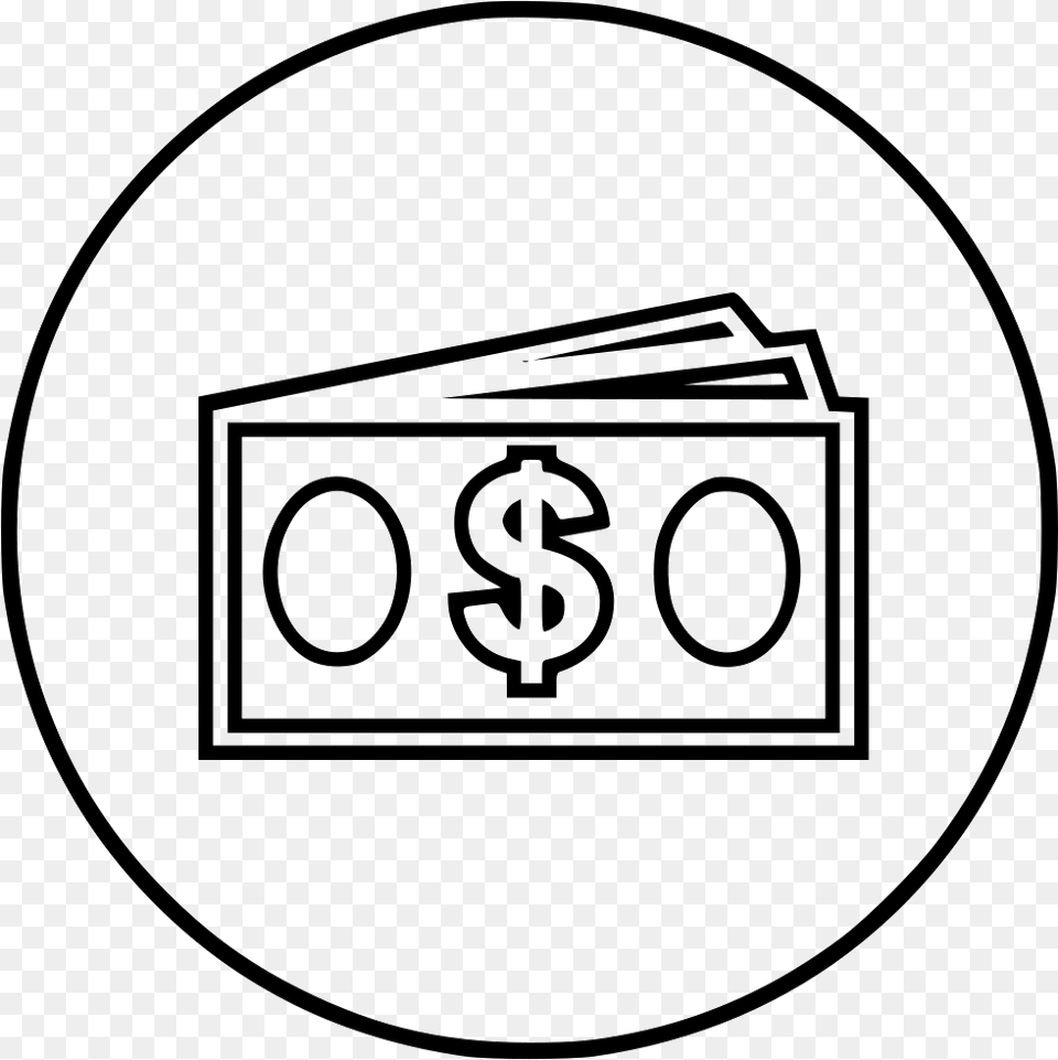 Dollar Bill Icon Download, Number, Symbol, Text, Disk Png Image