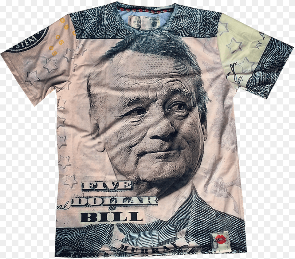 Dollar Bill Kiss Cut Amp Sew Top Illustration, Clothing, T-shirt, Adult, Face Png