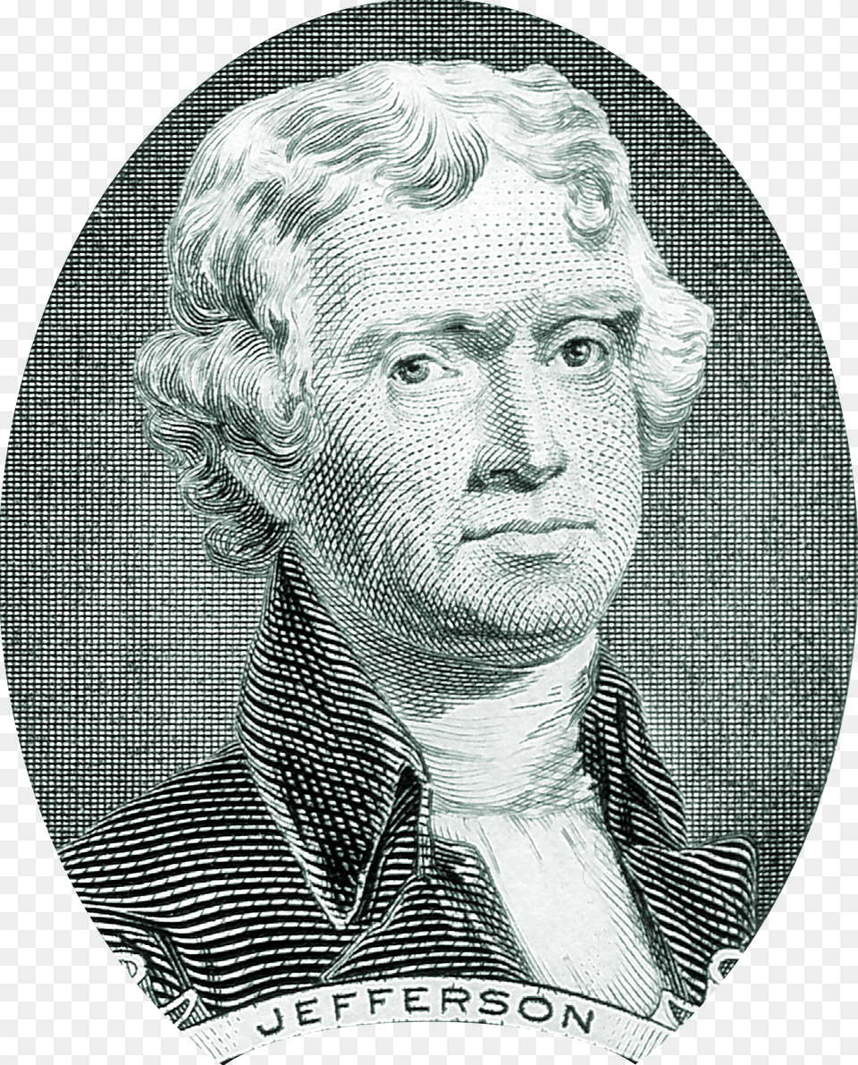 Dollar Bill Thomas Jefferson, Adult, Photography, Person, Man Free Png Download