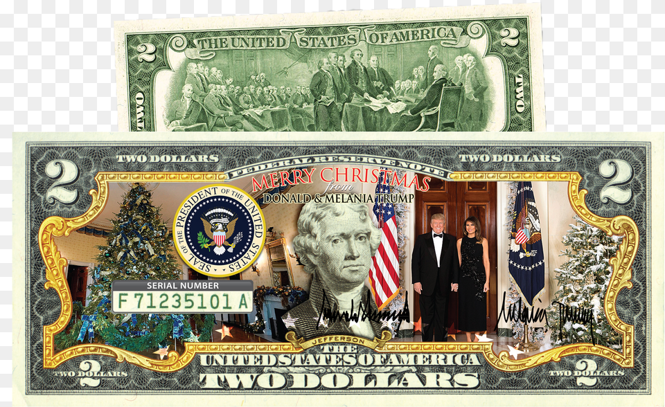 Dollar Bill Trump Christmas Png