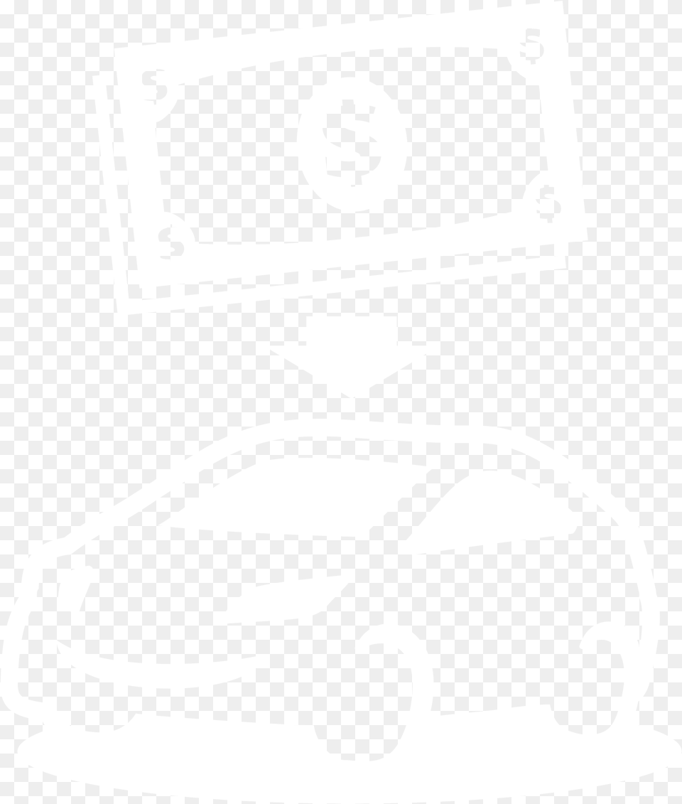 Dollar Bill With Arrow Pointing To Car City Car, Stencil, Sticker, Transportation, Vehicle Free Png