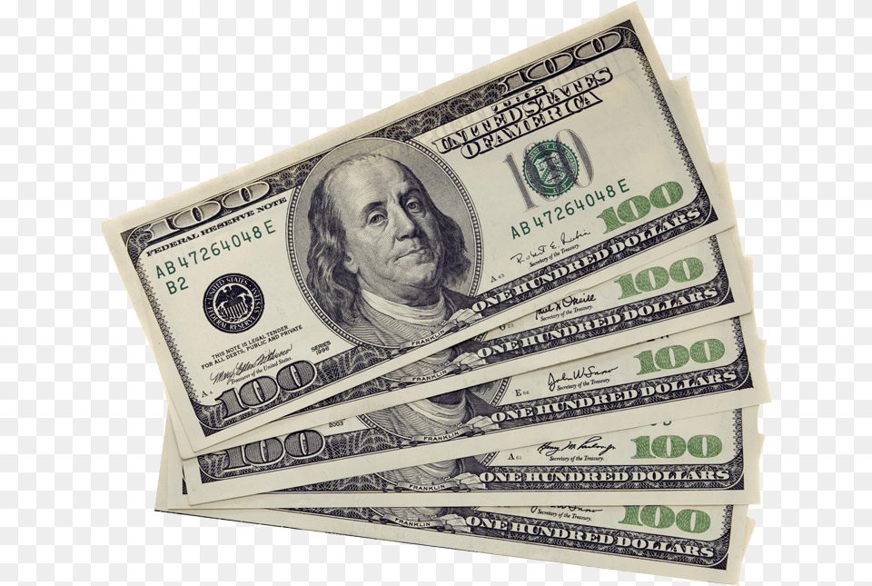 Dollar Bills 100 Dollar Bill Transparent, Adult, Male, Man, Money Free Png Download