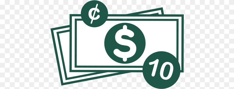 Dollar Bills And Cent Symbol United States Dollar, Text, Number Free Png