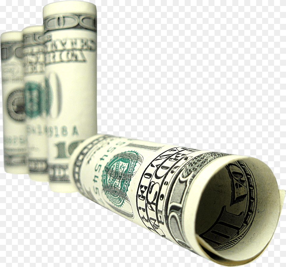 Dollar Bills Money, Can, Tin Png Image