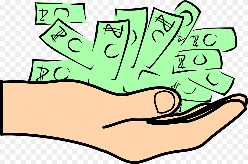Dollar Clipart Tax Money, Body Part, Hand, Person, Text Png Image