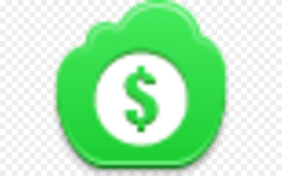 Dollar Coin Icon, Green, Symbol, Disk, Number Png Image
