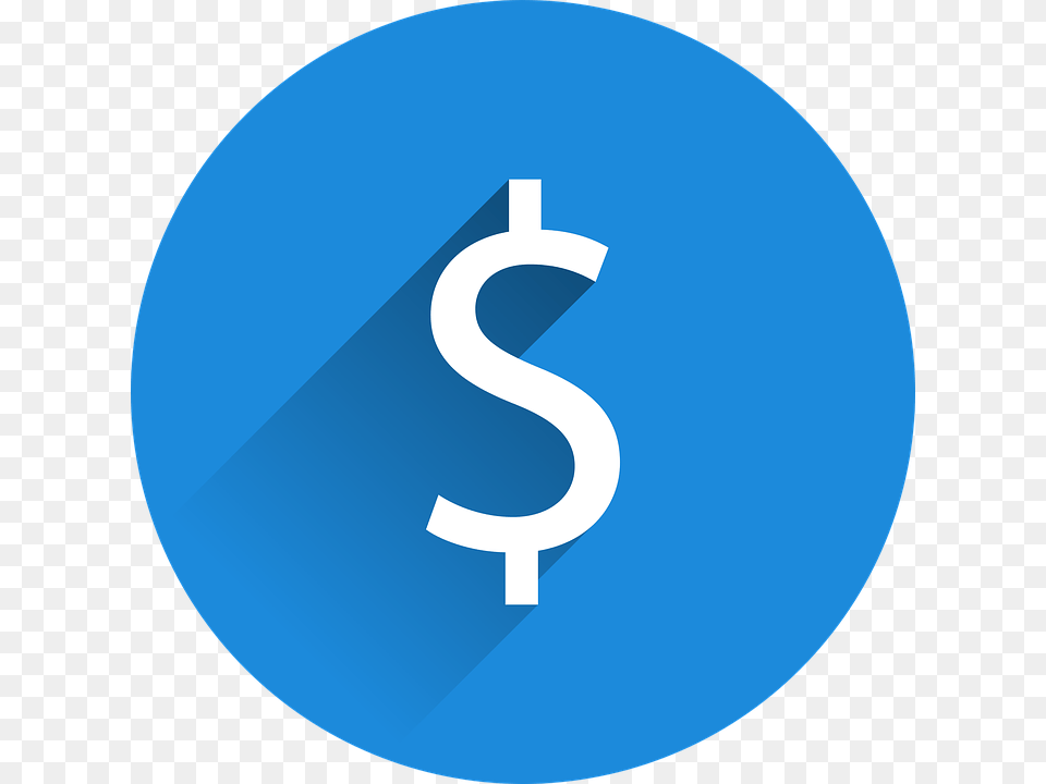 Dollar Currency Money Finance Usd Us Dollar Dollar Blue, Symbol, Disk, Text, Number Png