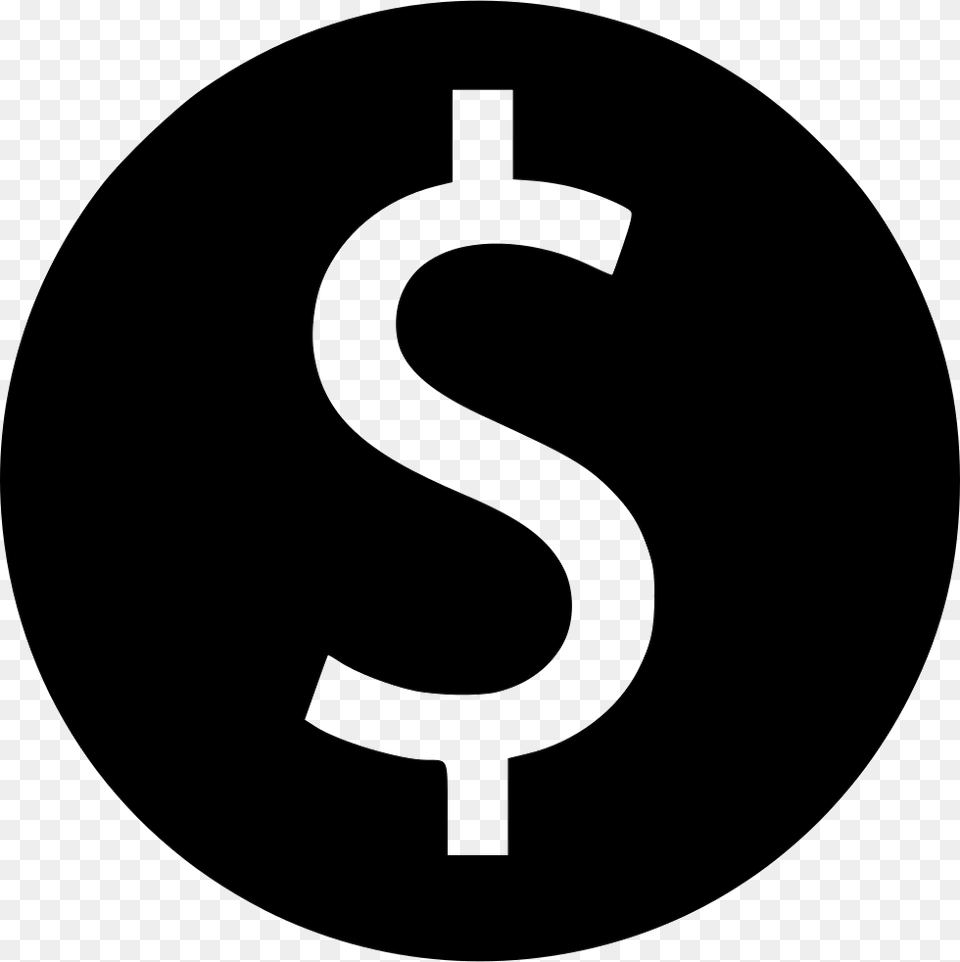 Dollar Dollar Sign Icon Circle, Symbol, Number, Text, Disk Free Transparent Png
