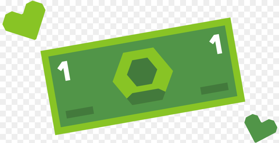 Dollar Donate Club Sign, Green, Recycling Symbol, Symbol, Text Free Png