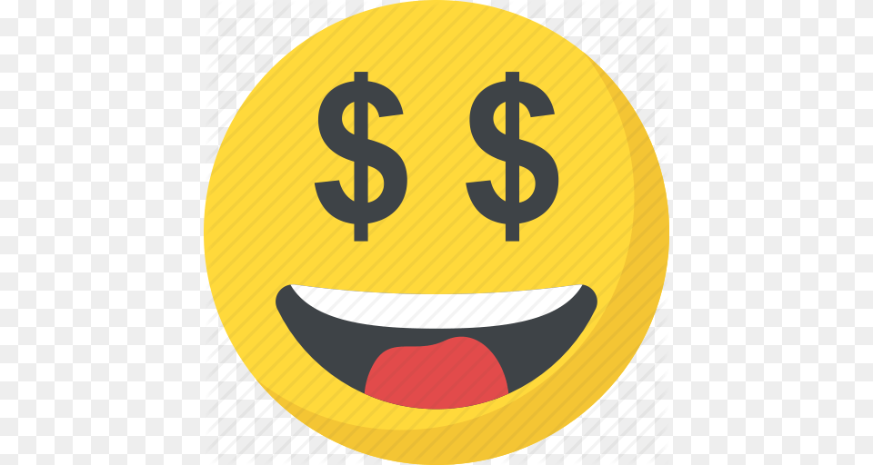 Dollar Eyes Emoji Greedy Happy Face Money Face Rich Icon, Symbol, Electronics, Hardware, Text Free Png Download