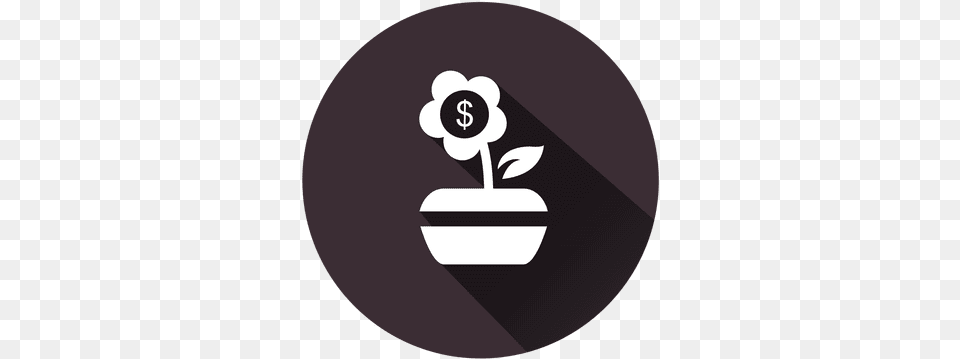 Dollar Flower Plant Icon Transparent U0026 Svg Vector File Language, Potted Plant, Stencil, Disk, Sticker Png
