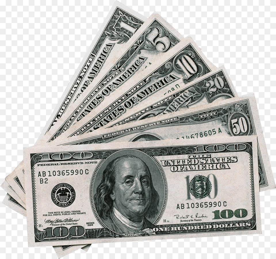 Dollar Image 100 Dollar Bill Transparent, Adult, Male, Man, Money Free Png Download