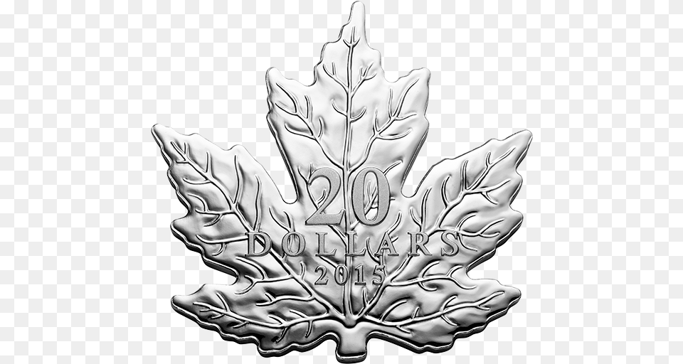 Dollar Maple Leaf Coin, Plant, Silver Free Png