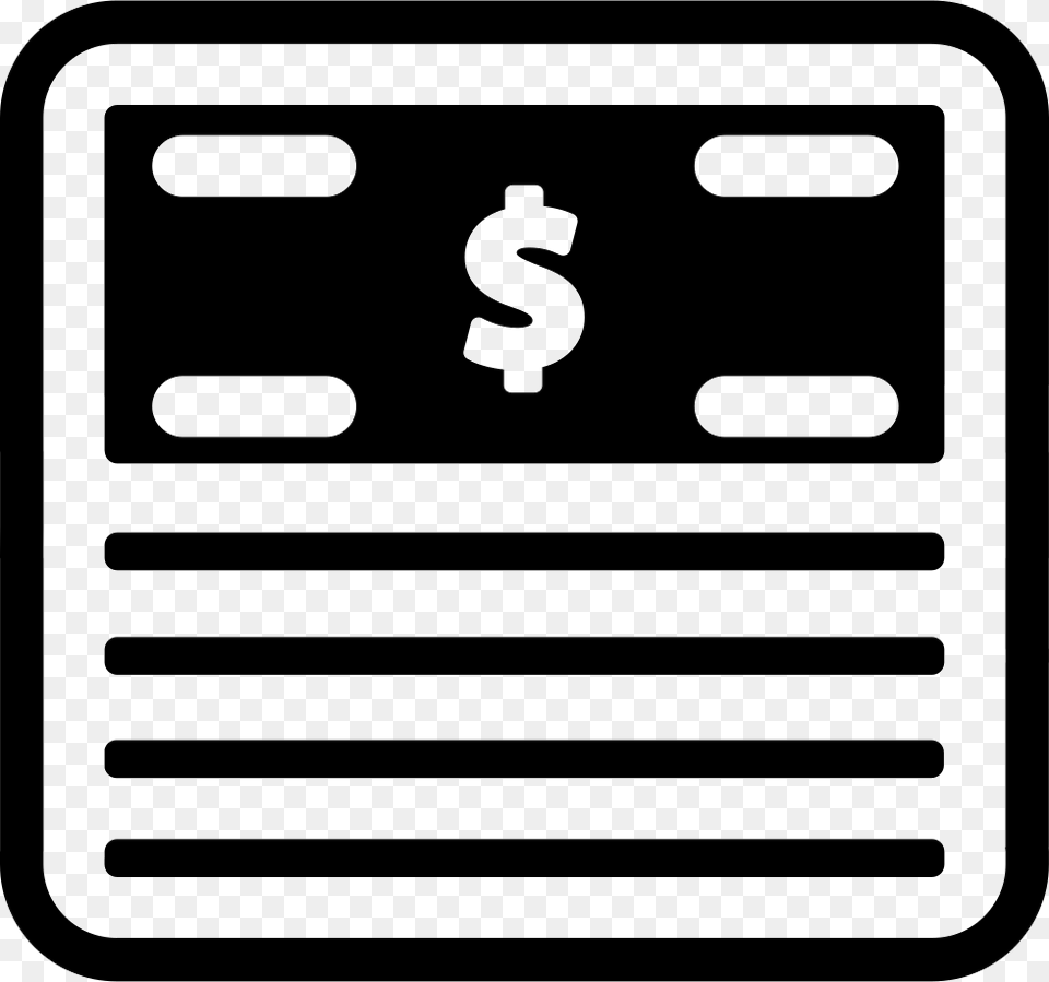 Dollar Paper Bills Stack Icon, Symbol, Text Png Image
