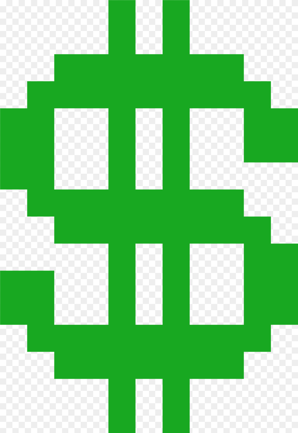 Dollar Pixel Art, First Aid, Green, Symbol Png Image