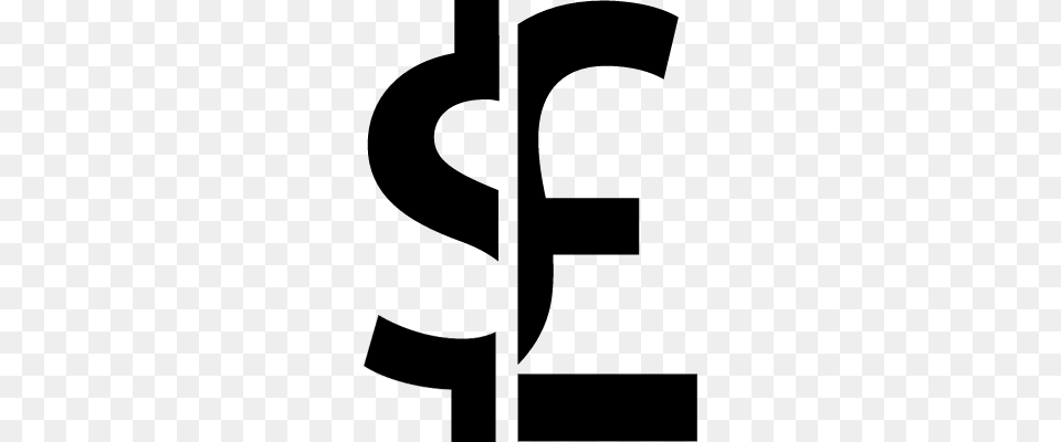 Dollar Pound Currencies Money Symbol Vectors Logos Icons, Gray Free Png