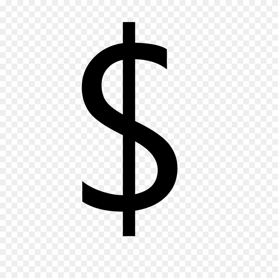 Dollar Sign, Gray Png Image