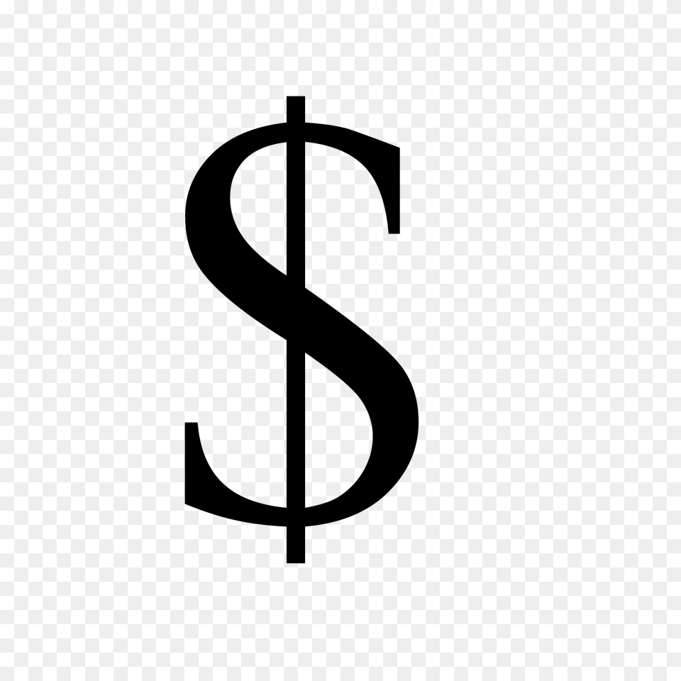 Dollar Sign, Gray Free Transparent Png