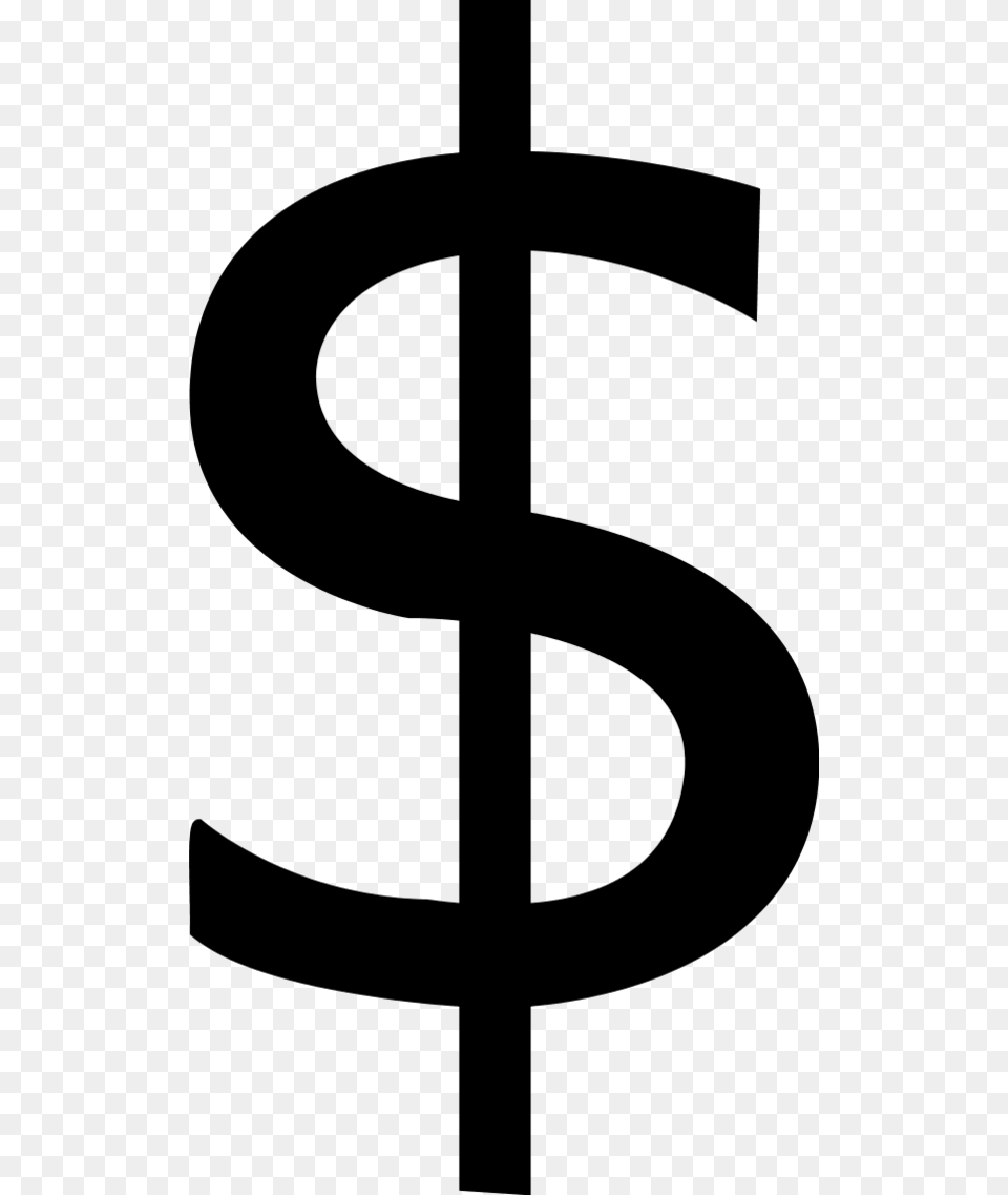 Dollar Sign, Gray Png Image