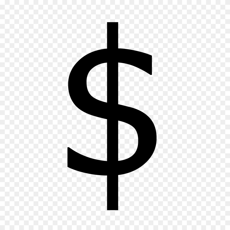 Dollar Sign, Gray Free Transparent Png