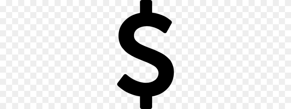 Dollar Sign, Gray Free Transparent Png