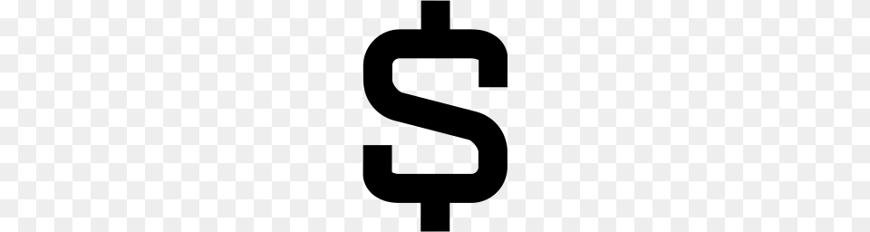 Dollar Sign, Gray Free Png Download