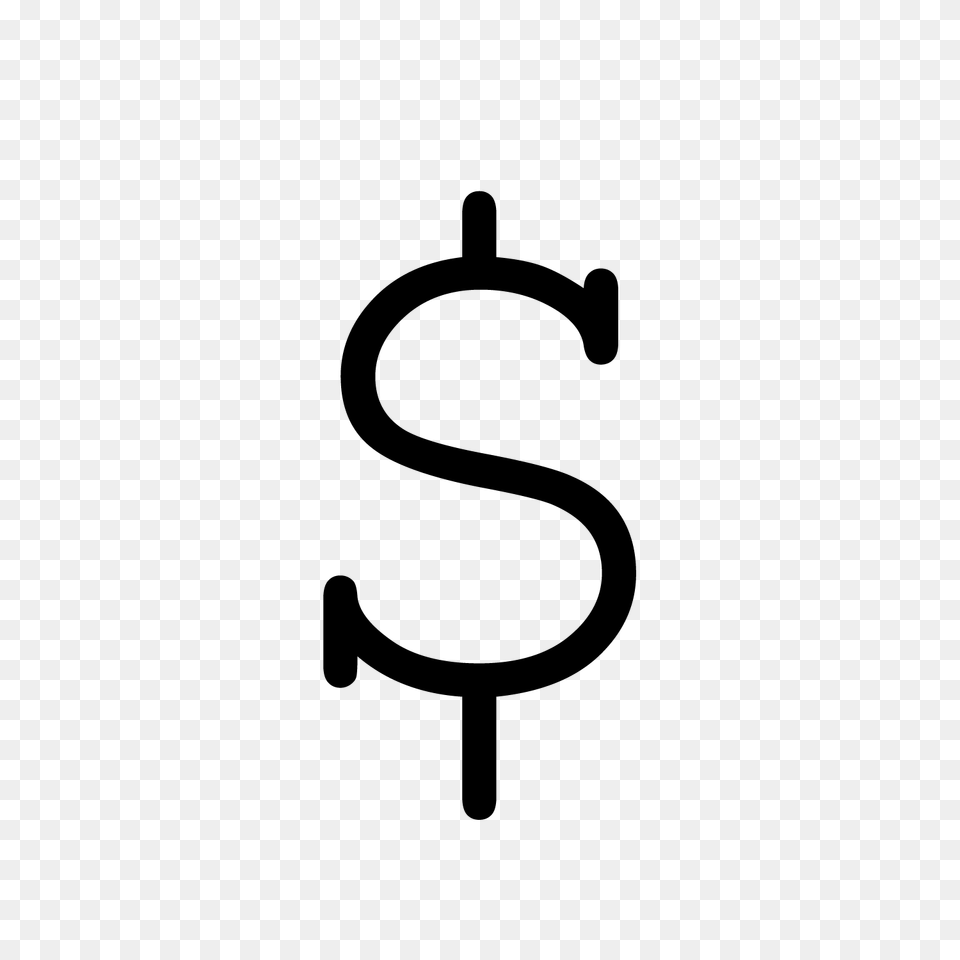 Dollar Sign, Gray Free Transparent Png