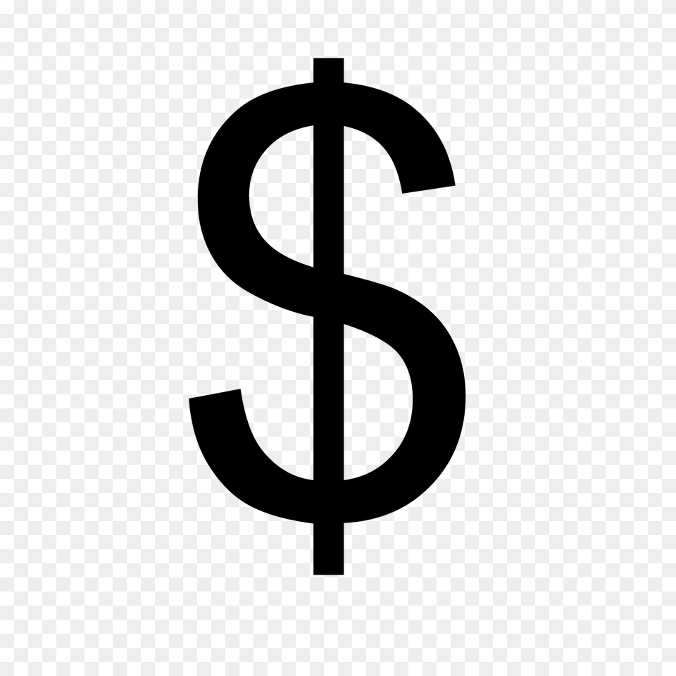Dollar Sign, Gray Png Image