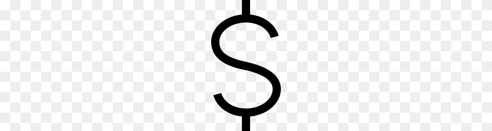 Dollar Sign, Gray Png Image