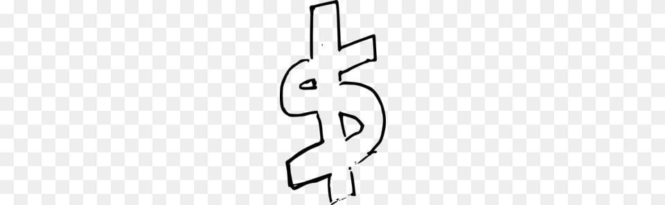 Dollar Sign Cash Clip Art, Gray Free Png Download