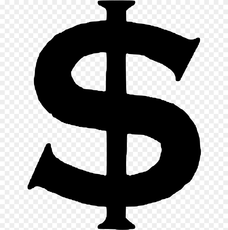 Dollar Sign Clip Art Download Black Dollar Sign Clipart, Gray Png Image