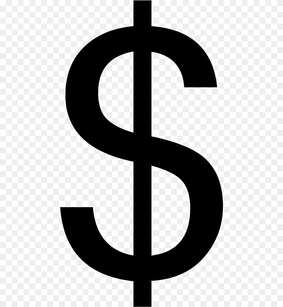 Dollar Sign Computer, Gray Free Png Download