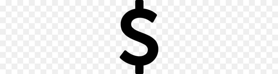 Dollar Sign Currency Income Omy Money Finance Symbol, Gray Free Transparent Png