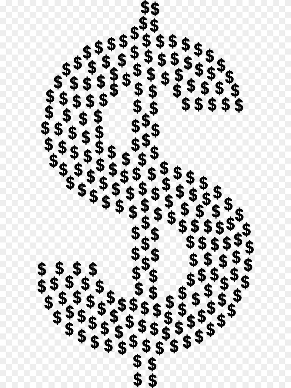 Dollar Sign Fractal Money Image Behind The Scenes Shadowhunters, Gray Png