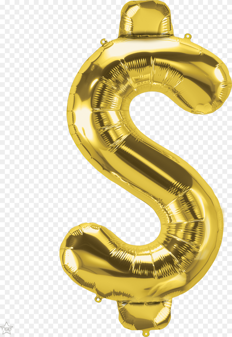 Dollar Sign Gold Rose Gold Letter S Balloon, Text Free Png Download