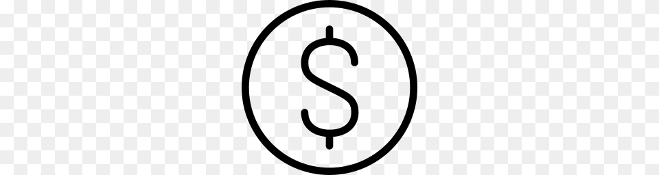 Dollar Sign Icon Line Iconset Iconsmind, Gray Png Image