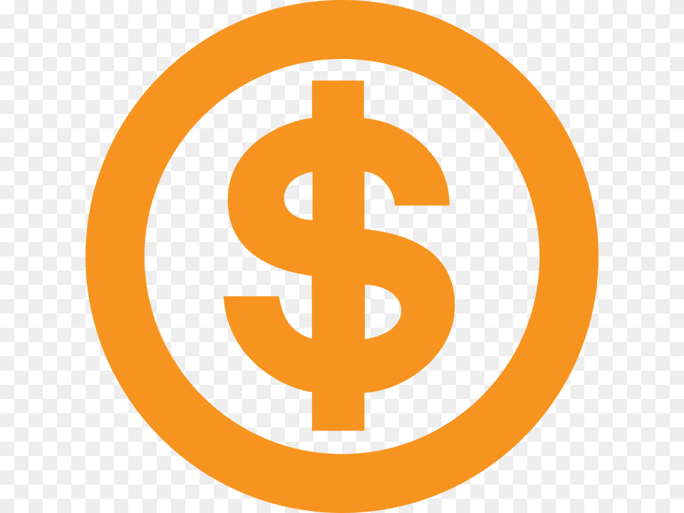 Dollar Sign Icon Orange Png