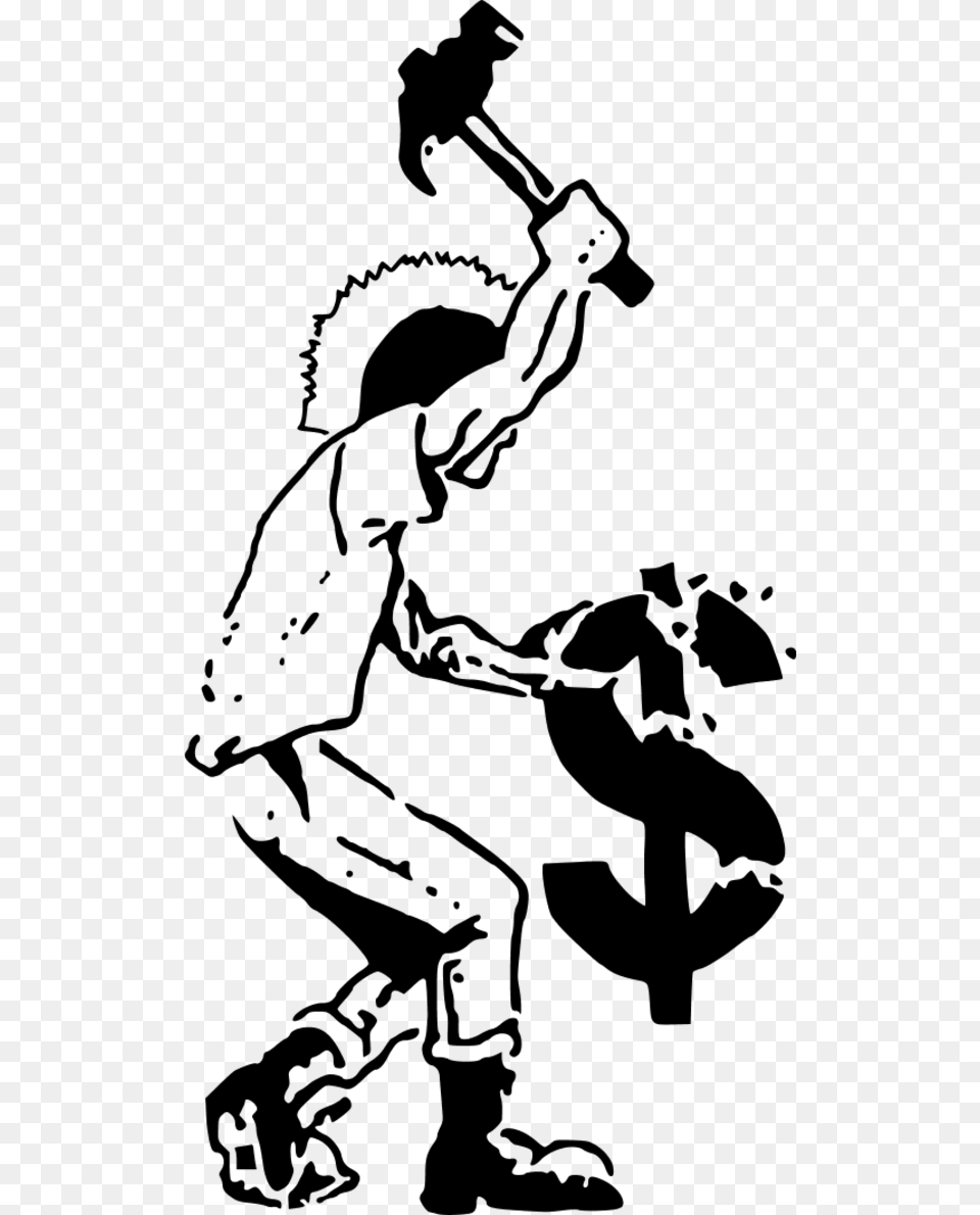 Dollar Sign In Circle Clipart Capitalism Clipart, Gray Png