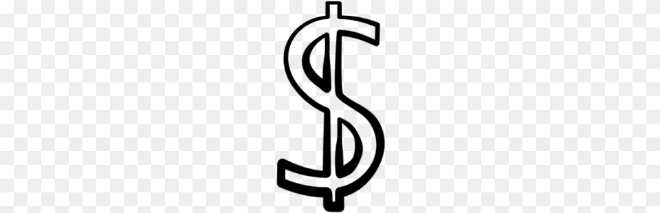Dollar Sign Money Sign Clip Art No Background Gray Free Png