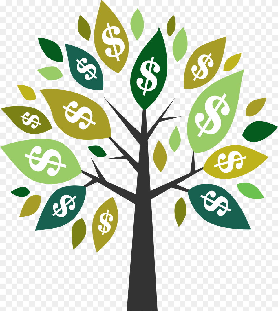 Dollar Sign Money United States Dollar Transparent Money Tree, Leaf, Plant, Symbol, Recycling Symbol Png