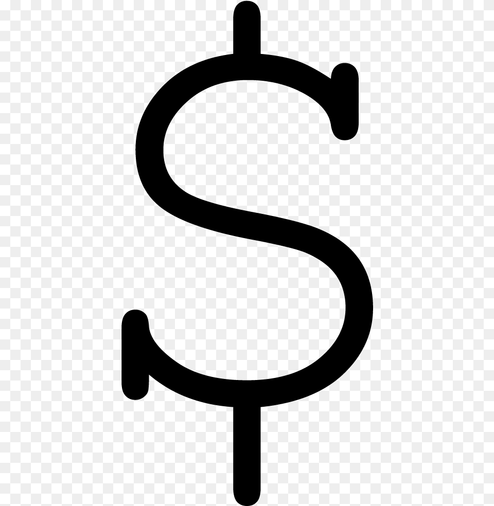 Dollar Sign Shift Therapies, Gray Png