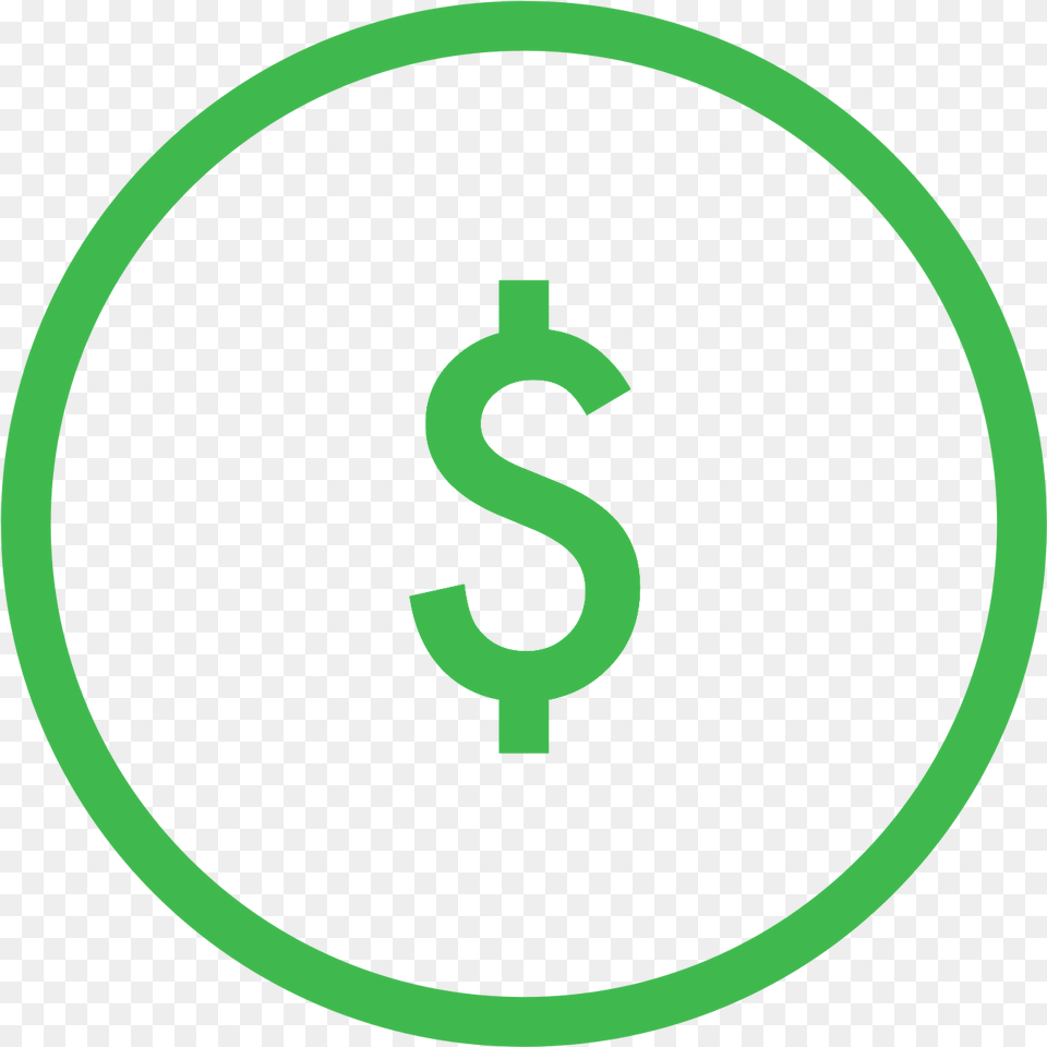 Dollar Sign Sick Leave Icon Green, Number, Symbol, Text, Disk Png
