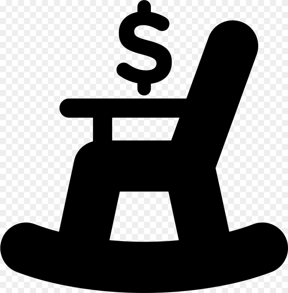 Dollar Sign Silhouette At Getdrawings Retirement Icon, Furniture, Chair, Device, Grass Png