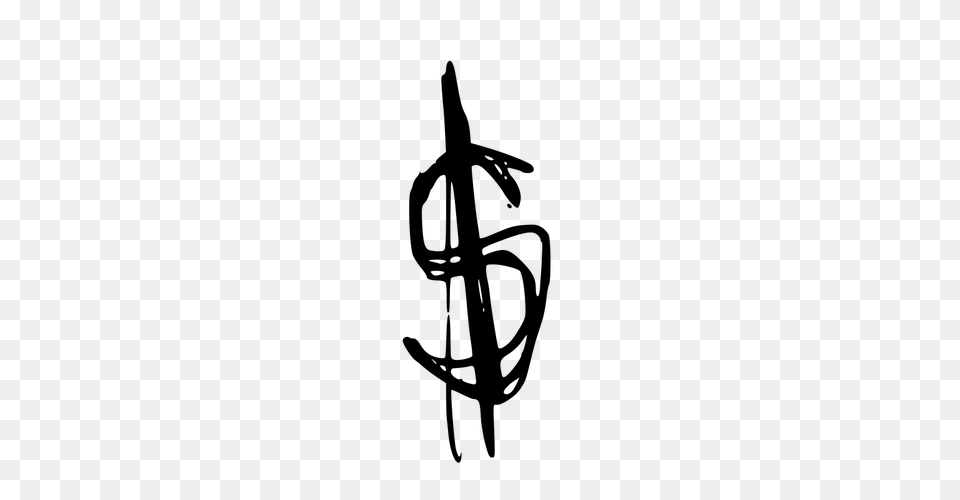 Dollar Sign Symbol Clip Art, Gray Free Png Download
