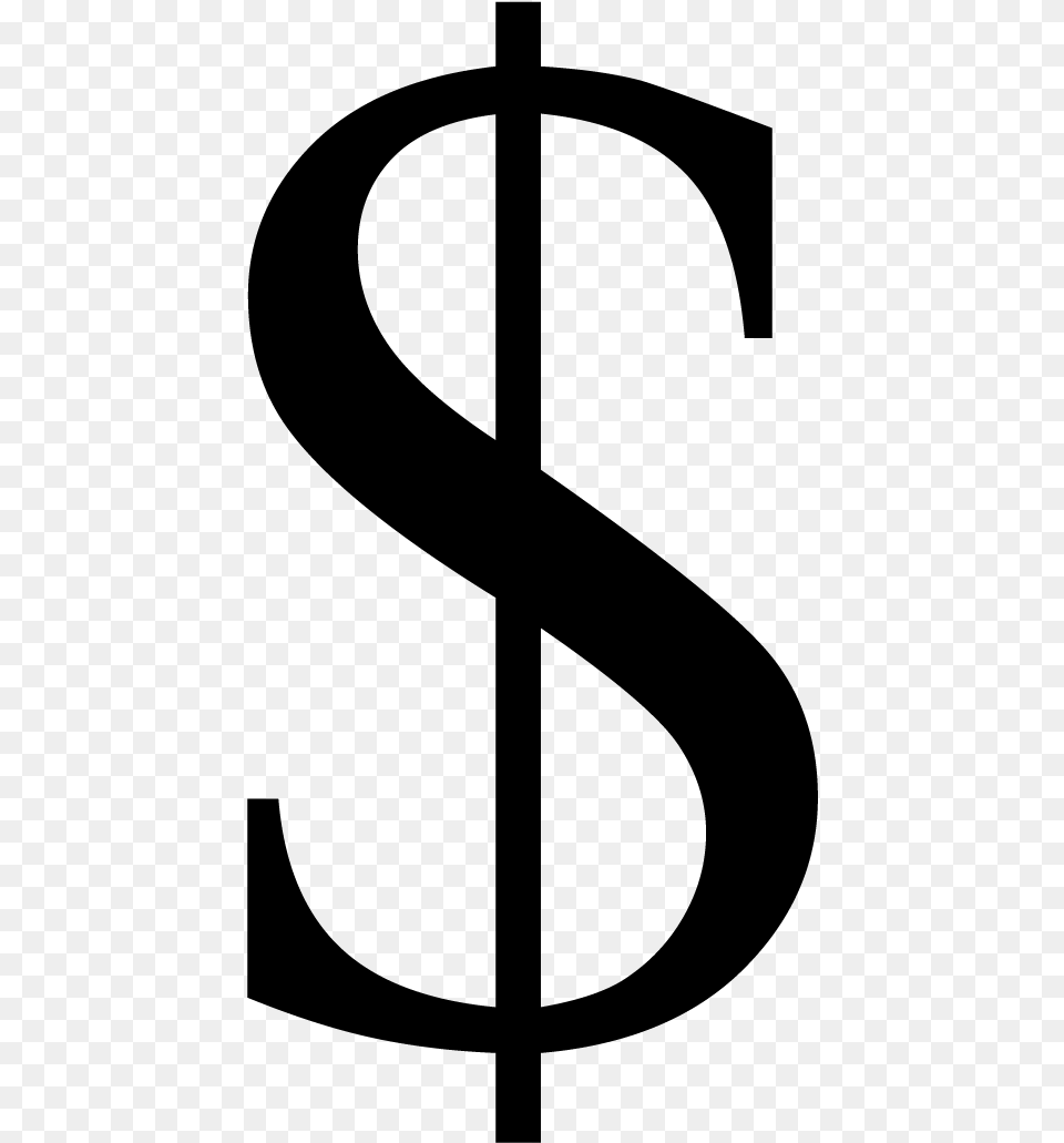 Dollar Sign Times New Roman Font Numbers, Gray Free Transparent Png