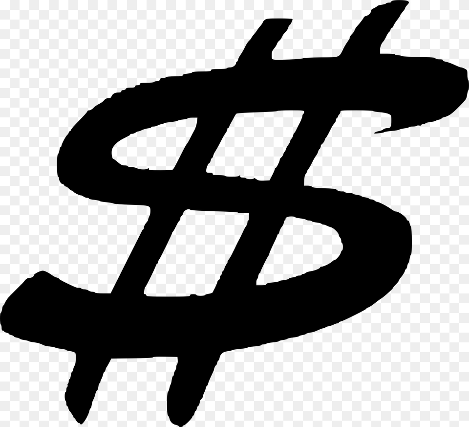 Dollar Sign United States Dollar Money Bag Clip Art, Gray Png Image