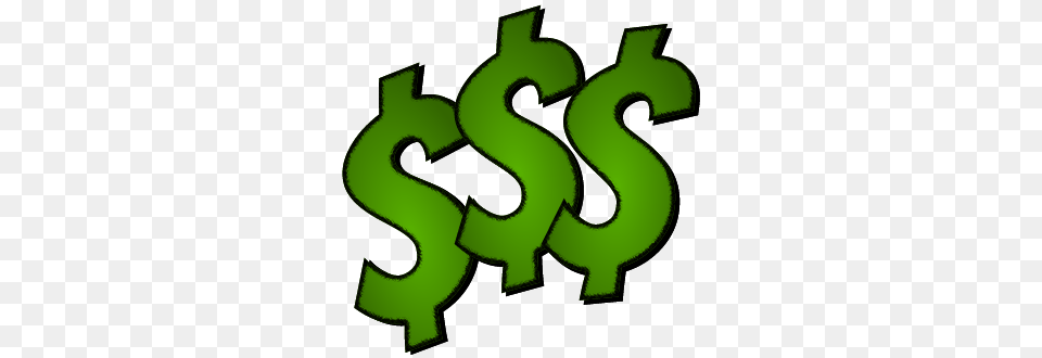 Dollar Signs, Green, Symbol, Text, Number Free Png