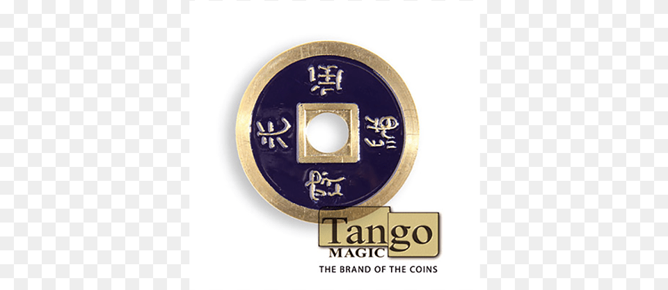 Dollar Size Chinese Coin By Tango Tango Magic, Gold, Disk, Text, Money Free Png Download