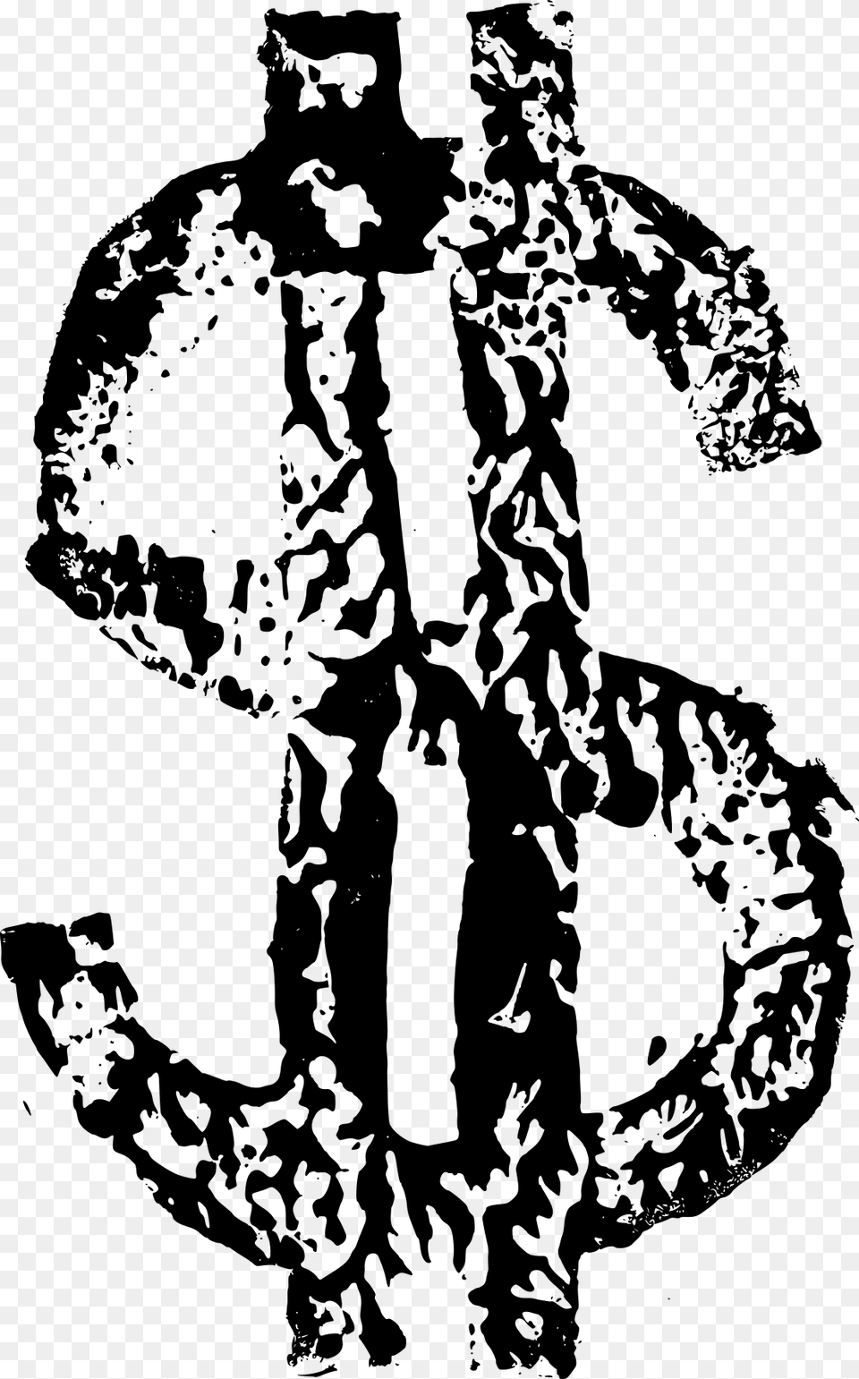 Dollar Symbol, Gray Free Png Download